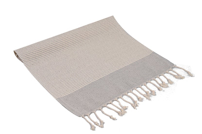 KAFTHAN Cotton Turkish Towels, Bath Towel - Lines & Diamond