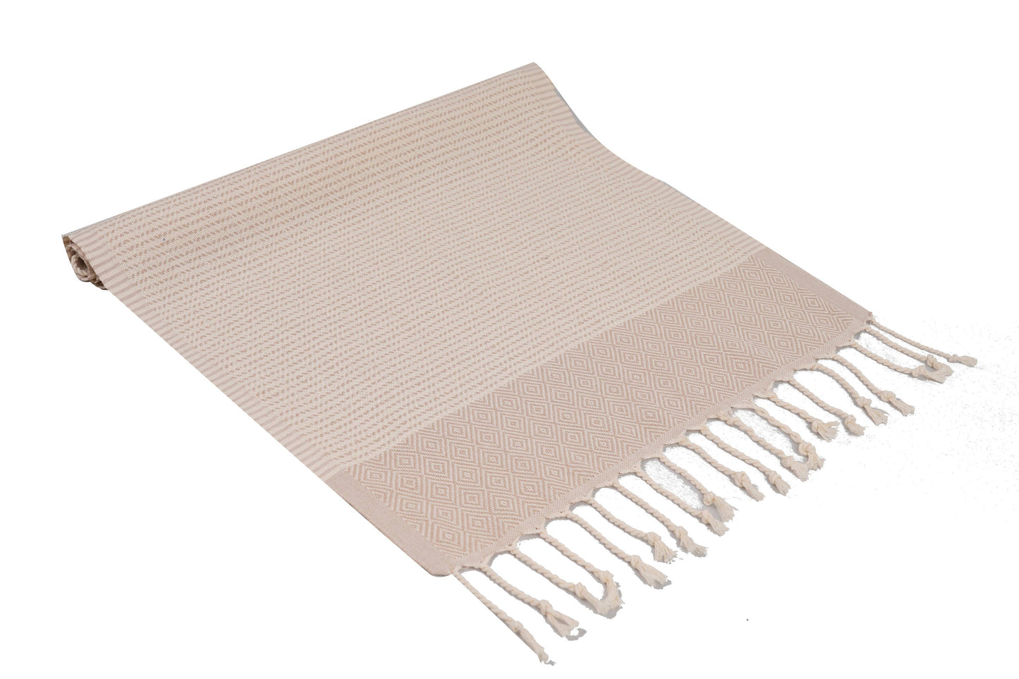 KAFTHAN Cotton Turkish Towels, Bath Towel - Lines & Diamond