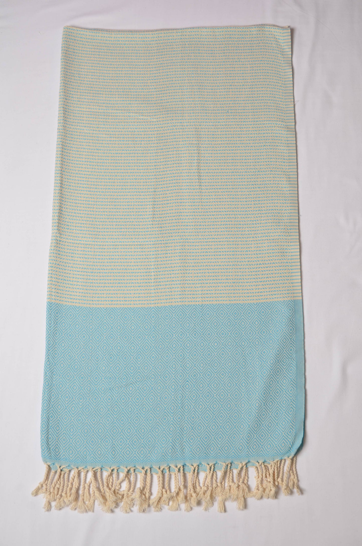 KAFTHAN Cotton Turkish Towels, Bath Towel - Lines & Diamond